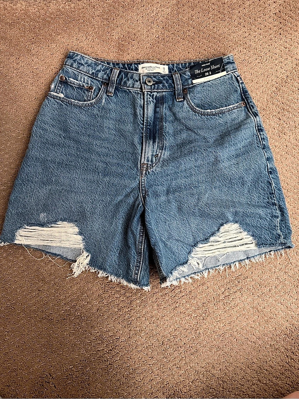 Abercrombie & Fitch Curve Love High Rise The Loose Short
